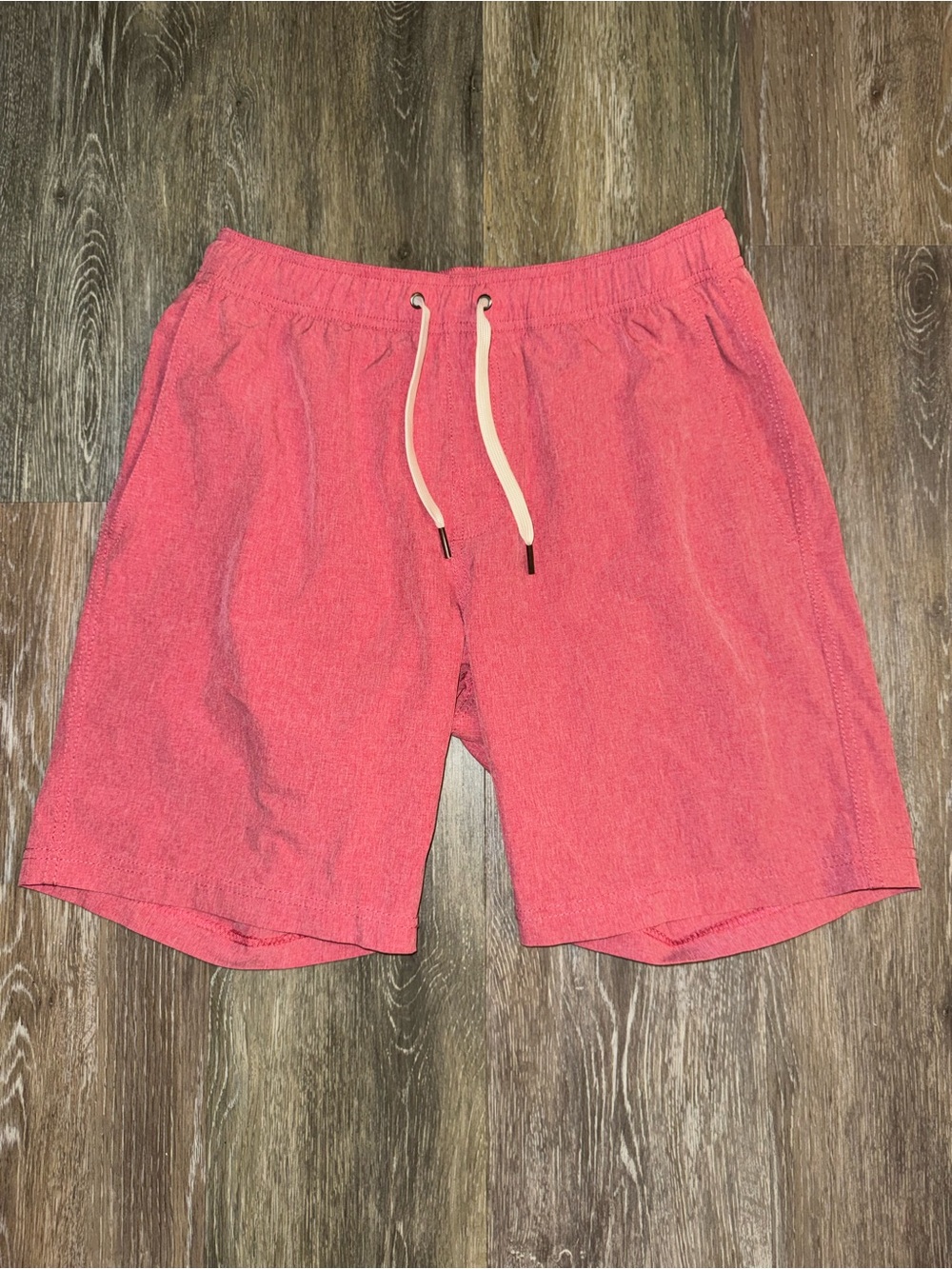 Fair Harbor Men's Coral Pink Drawstring Shorts Small